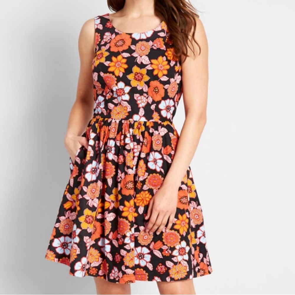 Modcloth A-line Floral Dress